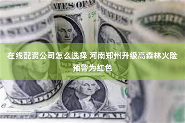 在线配资公司怎么选择 河南郑州升级高森林火险预警为红色