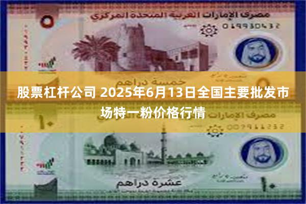 股票杠杆公司 2025年6月13日全国主要批发市场特一粉价格行情